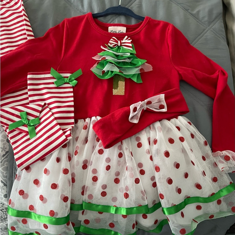 Hurry! Adorable Girls Christmas Tree Outfit (3 pcs)